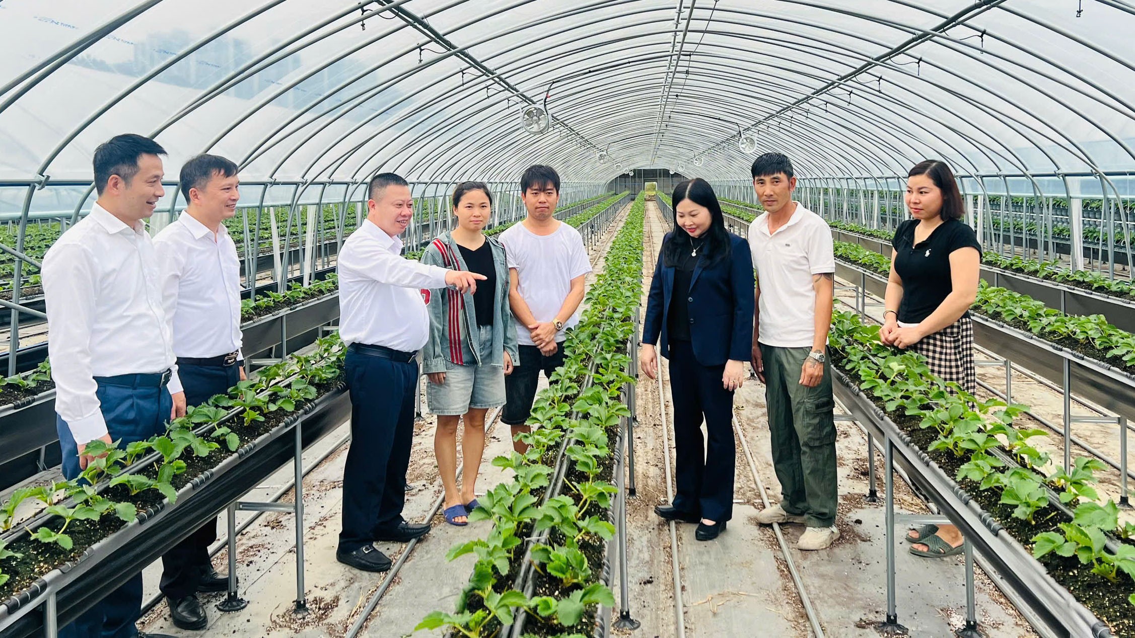Đoàn công tác thăm cơ sở có người lao động tỉnh Lào Cai đang làm việc. z7073785122790-d5b3ff7701ae9c96075451bc5b17fd29.jpg