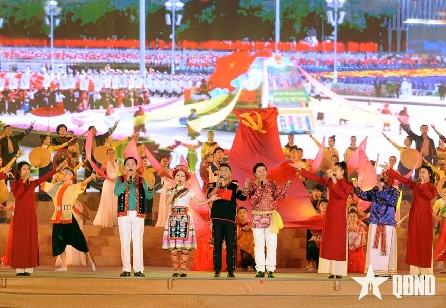 Hát về Đảng quang vinh.