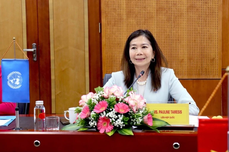 Bà Pauline Tamesis, Điều phối viên thường trú Liên hợp quốc tại Việt Nam.
