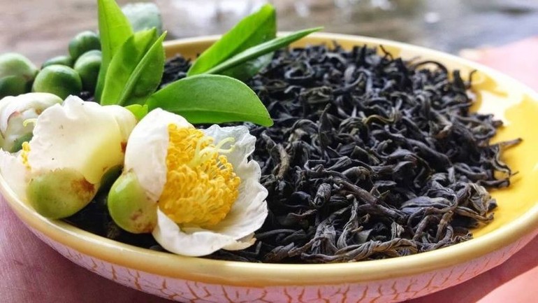 Trà shan tuyết thành phẩm. Trà shan tuyết thành phẩm.