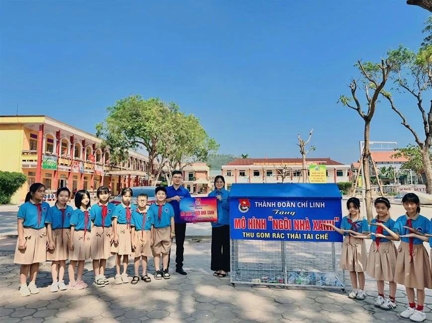 Mô hình "Ngôi nhà xanh" tại Trường Tiểu học Phả Lại, TP Chí Linh, tỉnh Hải Dương (nay là phường Chí Linh, TP Hải Phòng).