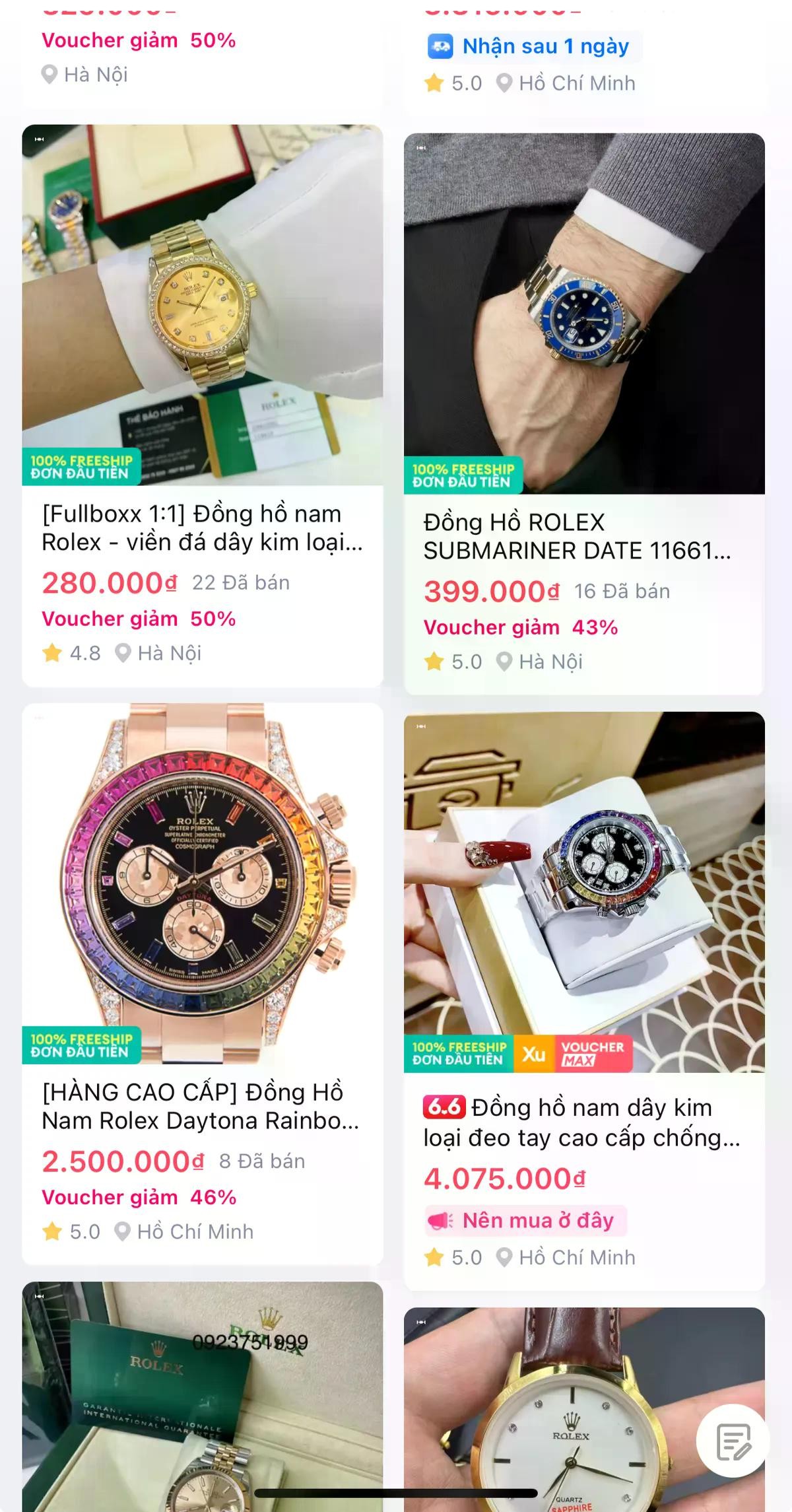 Những sản phẩm mang nhãn hiệu xa xỉ được bán với gía rẻ "bất ngờ" trên các sàn thương mại điện tử. Những sản phẩm mang nhãn hiệu xa xỉ được bán với gía rẻ "bất ngờ" trên các sàn thương mại điện tử.