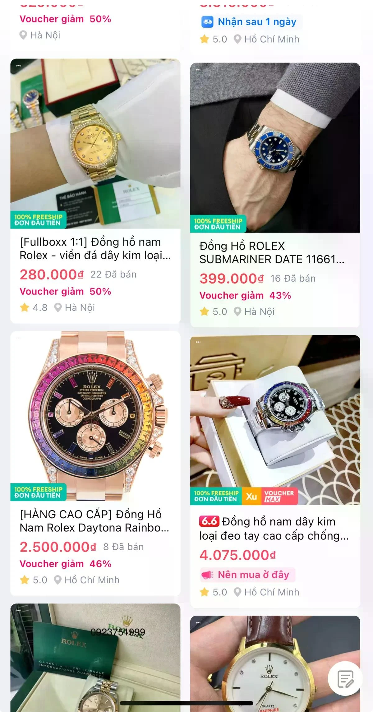 Những sản phẩm mang nhãn hiệu xa xỉ được bán với gía rẻ "bất ngờ" trên các sàn thương mại điện tử.