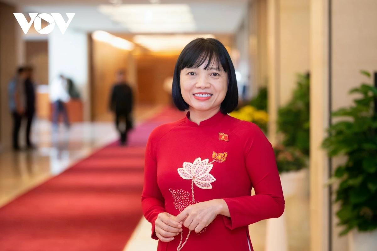 Đại biểu Nguyễn Thị Việt Nga (Đoàn Hải Dương). Đại biểu Nguyễn Thị Việt Nga (Đoàn Hải Dương).