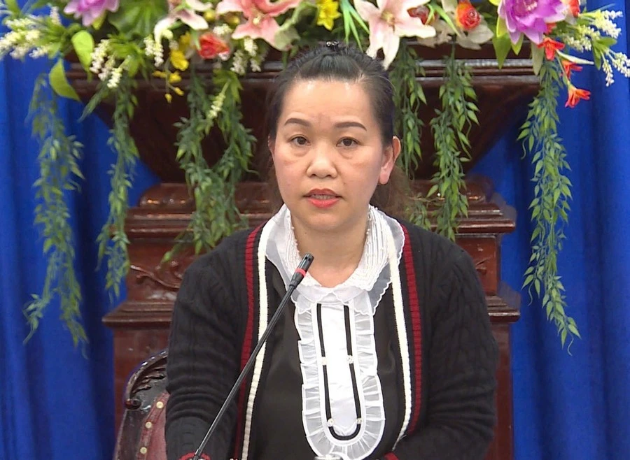 Phó Giám đốc Sở Thông tin và Truyền thông Lê Thị Thu Hương chủ trì, kết luận cuộc họp.