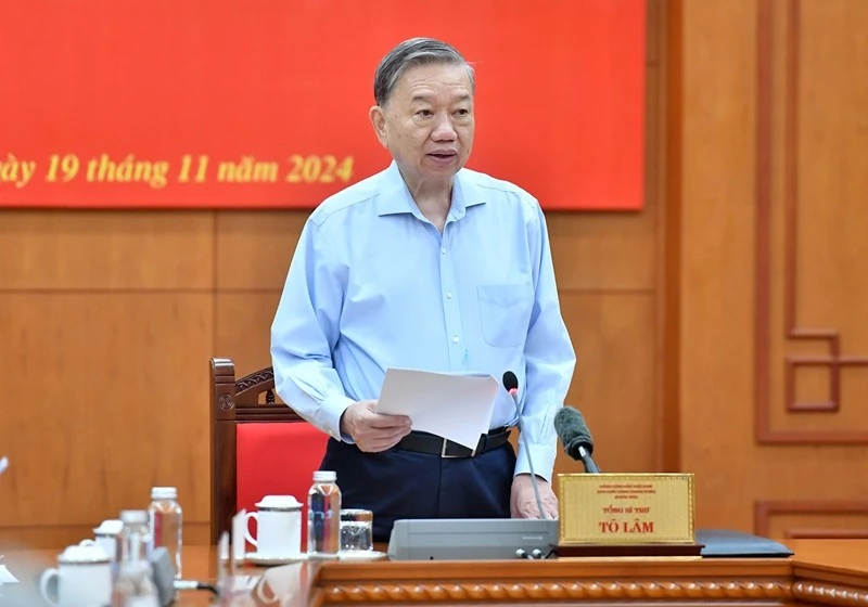 Tổng Bí thư Tô Lâm chủ trì và phát biểu kết luận tại Phiên họp lần thứ nhất Ban Chỉ đạo Trung ương về tổng kết thực hiện Nghị quyết số 18-NQ/TW.