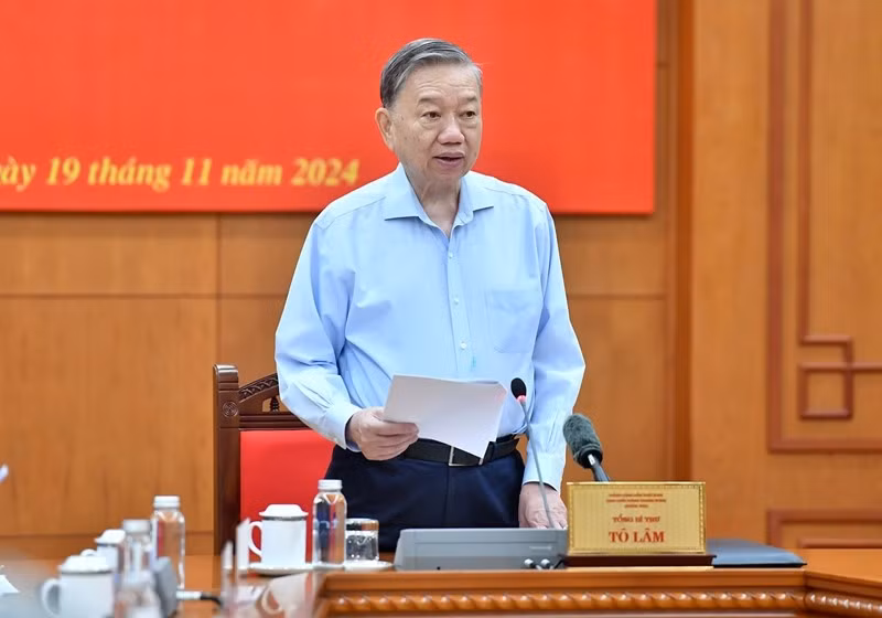 Tổng Bí thư Tô Lâm chủ trì và phát biểu kết luận tại Phiên họp lần thứ nhất Ban Chỉ đạo Trung ương về tổng kết thực hiện Nghị quyết số 18-NQ/TW.