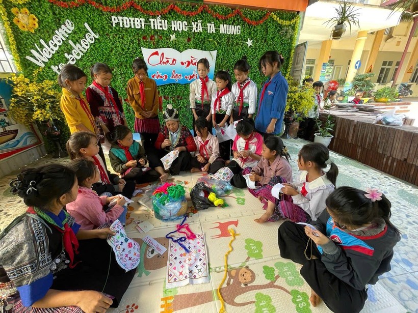 Mô hình bảo tồn văn hóa trong trường học tại Lai Châu. Mô hình bảo tồn văn hóa trong trường học tại Lai Châu.