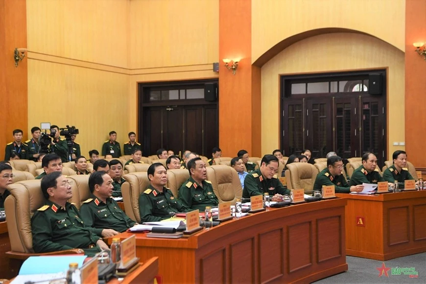 Các đại biểu dự hội nghị tại điểm cầu trung tâm.