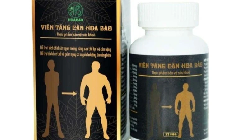 Thực phẩm bảo vệ sức khỏe Viên tăng cân Hoa Bảo vừa bị Cục An toàn thực phẩm thu hồi hiệu lực Giấy tiếp nhận đăng ký bản công bố sản phẩm.