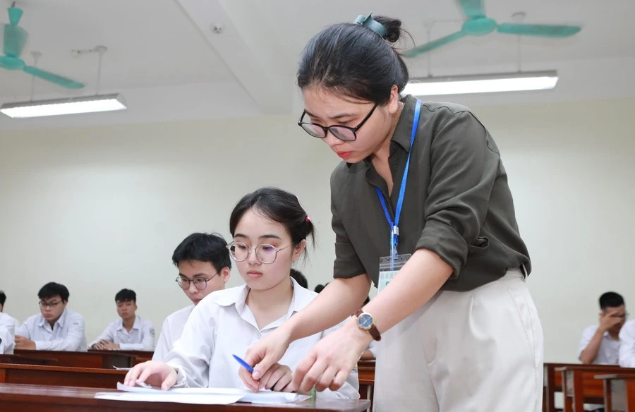 Thí sinh tham dự Kỳ thi tốt nghiệp THPT năm 2025 tại Ninh Bình.