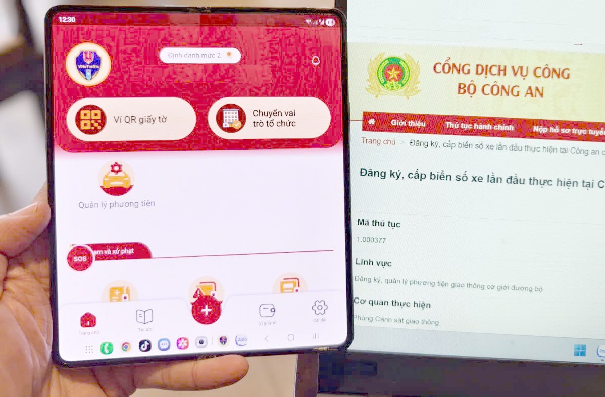 VNeTraffic sẽ tích hợp rất nhiều giấy tờ, người dân không cần mang bản gốc.