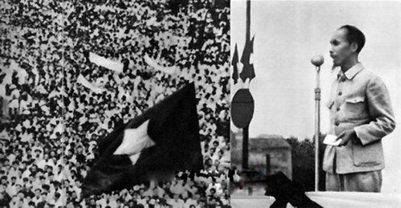 Ngày 2/9/1945, tại Quảng trường Ba Đình, Hà Nội, Chủ tịch Hồ Chí Minh đọc bản "Tuyên ngôn độc lập", khai sinh ra nước Việt Nam Dân chủ Cộng hòa. Ảnh tư liệu Ngày 2/9/1945, tại Quảng trường Ba Đình, Hà Nội, Chủ tịch Hồ Chí Minh đọc bản "Tuyên ngôn độc lập", khai sinh ra nước Việt Nam Dân chủ Cộng hòa. Ảnh tư liệu