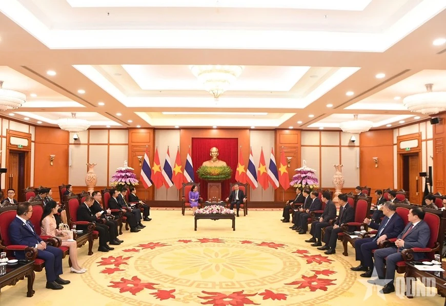 Quang cảnh cuộc tiếp.