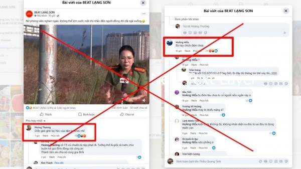 Bình luận ác ý của H.VT và H.T.Q.H trên mạng xã hội trước sự anh dũng hy sinh của cán bộ Công an.