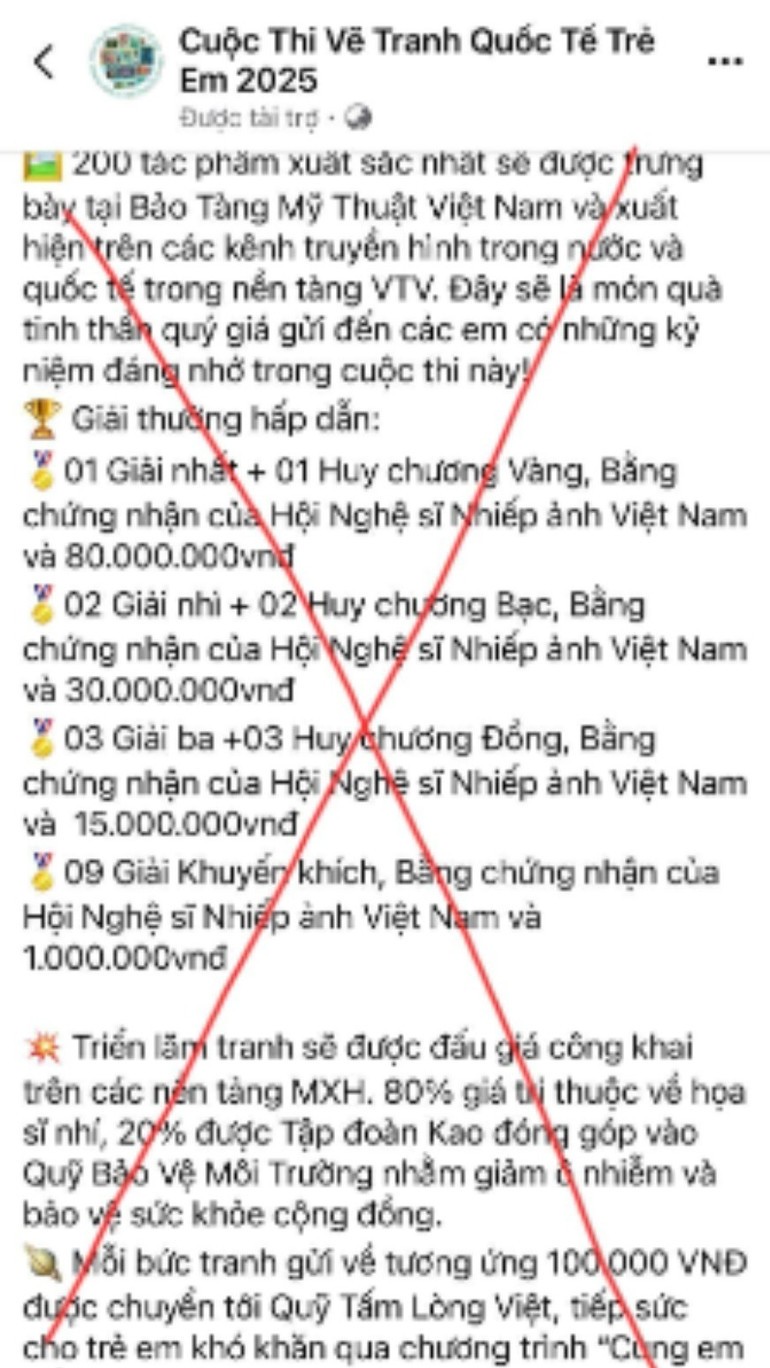 ព័ត៌មានដែលក្លែងបន្លំជាអង្គការ និងអង្គភាពដែលមានកេរ្តិ៍ឈ្មោះ ផ្តោតលើឪពុកម្តាយដែលចង់ឱ្យកូនរបស់ពួកគេរៀន និងបទពិសោធន៍ក្នុងរដូវក្តៅ។ Thông tin mạo danh các đơn vị, tổ chức uy tín, đánh vào tâm lý phụ huynh muốn cho con học hỏi và trải nghiệm dịp hè.