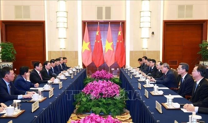 Quang cảnh hội đàm.