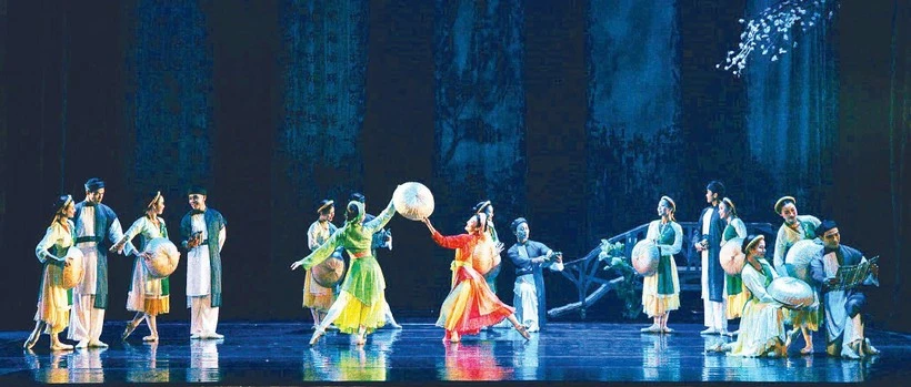 Một cảnh trong vở Ballet Kiều lấy cảm hứng từ kiệt tác Truyện Kiều của Đại thi hào Nguyễn Du.