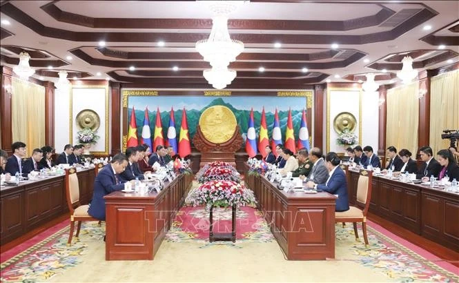 Quang cảnh hội đàm.