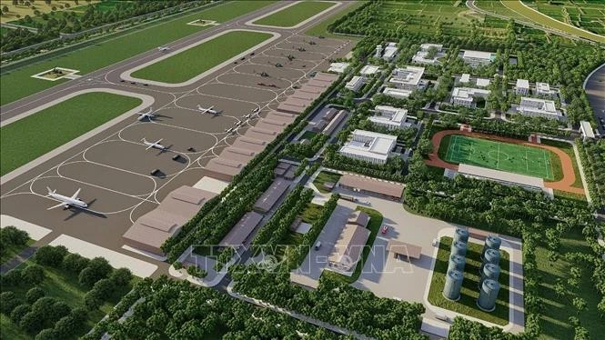 Phối cảnh Cảng hàng không quốc tế Gia Bình (tỉnh Bắc Ninh).