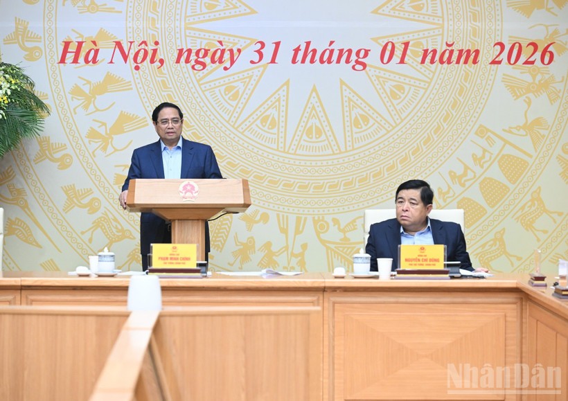 Thủ tướng Chính phủ Phạm Minh Chính phát biểu ý kiến tại Phiên họp lần thứ tư của Ban Chỉ đạo.