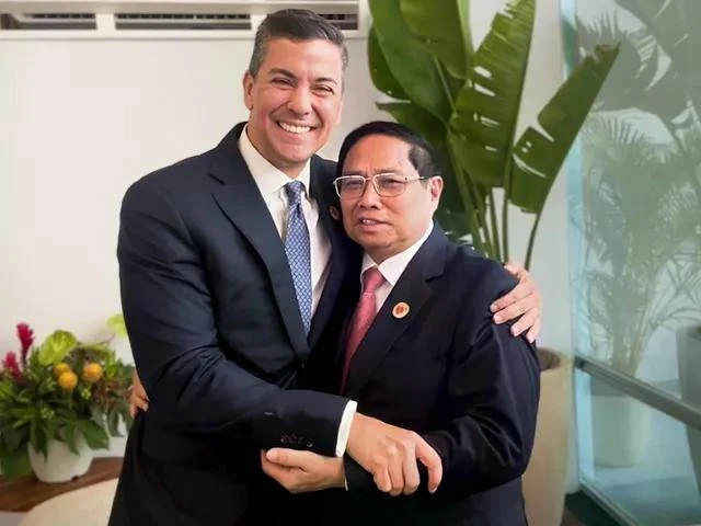 Tổng thống Paraguay Santiago Pena và Thủ tướng Chính phủ Phạm Minh Chính.