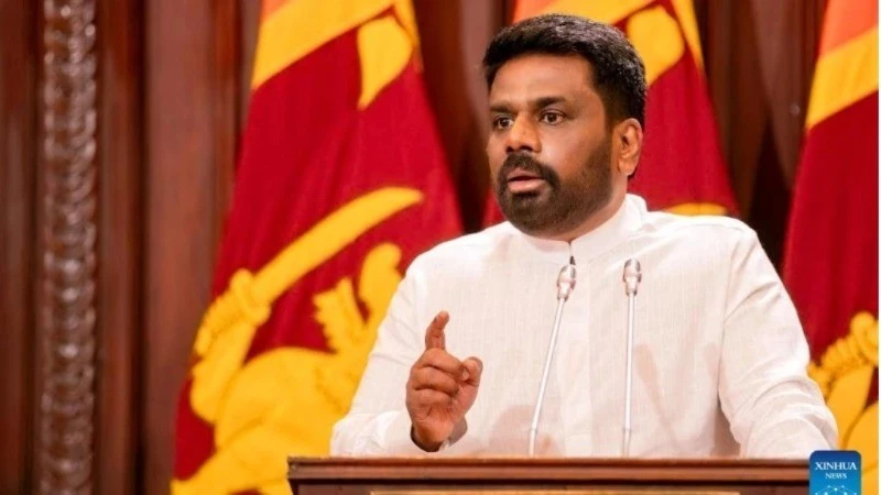 Tổng thống Sri Lanka Anura Kumara Dissanayake.