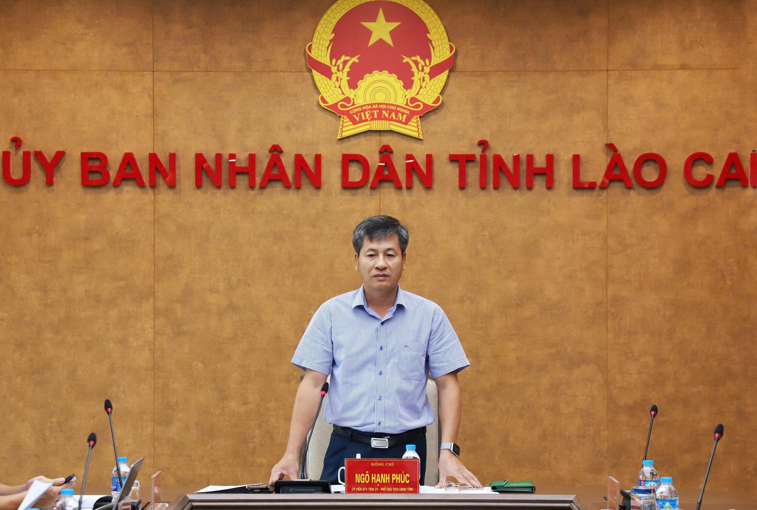 Đồng chí Ngô Hạnh Phúc - Phó Chủ tịch UBND tỉnh, Trưởng Ban Chỉ đạo 389 tỉnh kết luận hội nghị. 111111111111.jpg