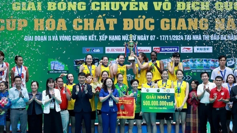 VTV Bình Điền Long An đăng quang chức vô địch quốc gia 2024, tháng 11/2024.