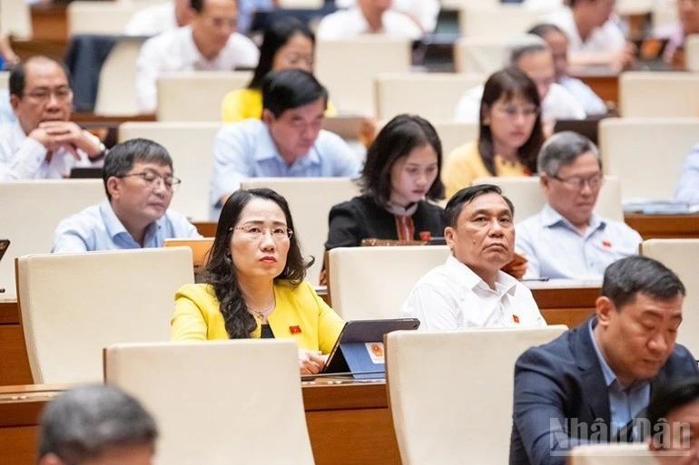 Các đại biểu tham dự phiên họp của Quốc hội.