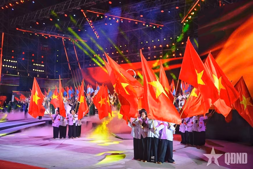 Các tiết mục văn nghệ tại điểm cầu TP Hồ Chí Minh.