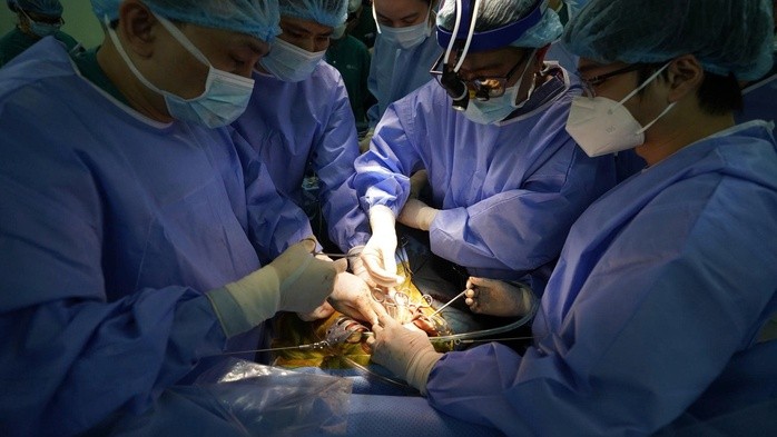 Một ca ghép gan tại Bệnh viện Nhi Trung ươngẢnh: TÂM AN