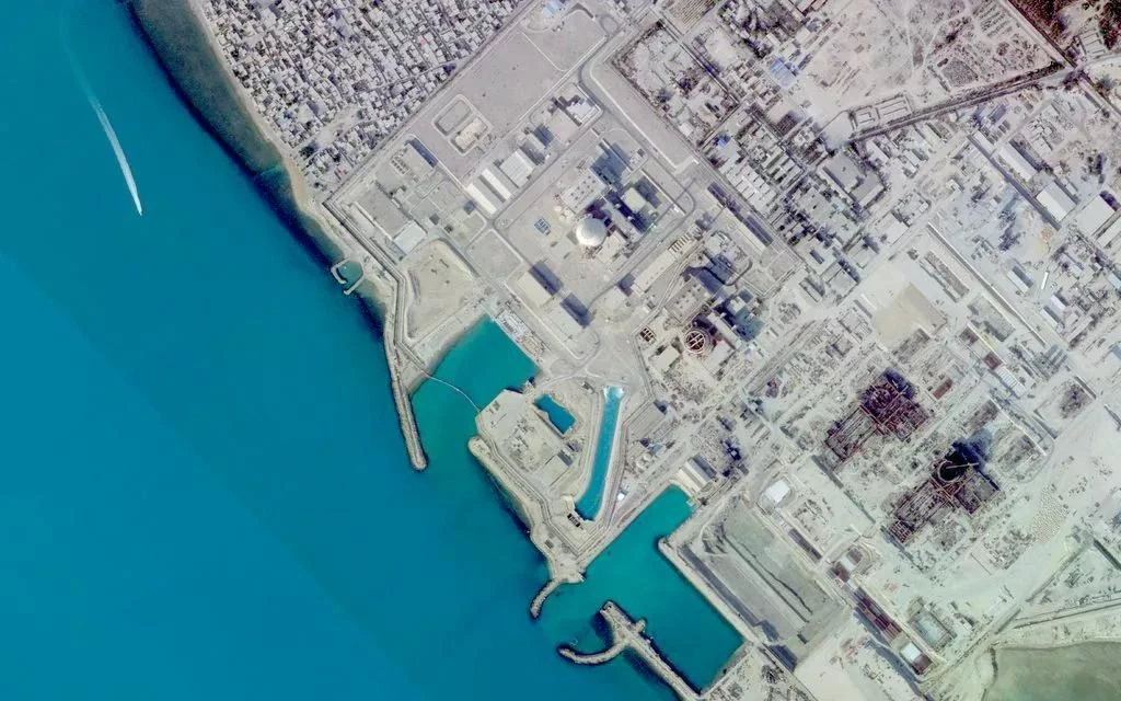 Hình ảnh vệ tinh này cho thấy Nhà máy điện hạt nhân Bushehr ở Bushehr, Iran, ngày 7/12/2025.
