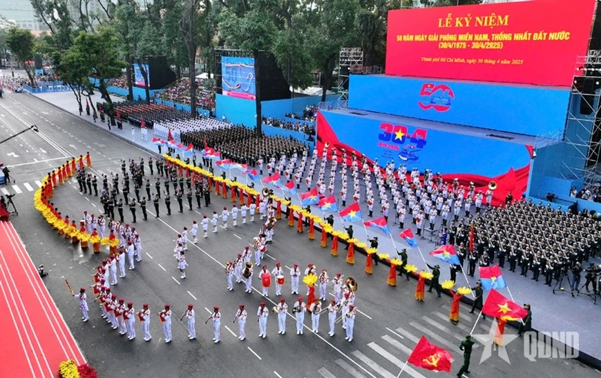 Tổng duyệt cấp Nhà nước Lễ kỷ niệm 50 năm Ngày Giải phóng miền Nam, thống nhất đất nước ảnh 5