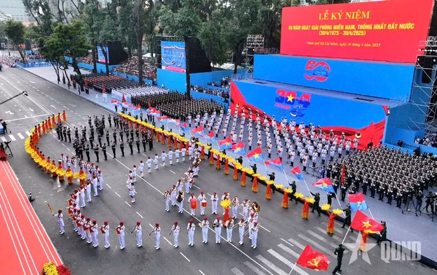 Tổng duyệt cấp Nhà nước Lễ kỷ niệm 50 năm Ngày Giải phóng miền Nam, thống nhất đất nước ảnh 5