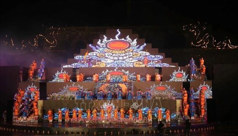 Nhã nhạc Cung đình Huế được UNESCO vinh danh Di sản văn hóa phi vật thể đại diện của nhân loại, tháng 12/2003. (Ảnh: Nhật Anh/TTXVN)