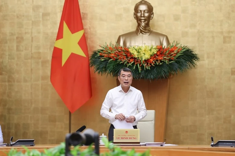 Thủ tướng Chính phủ Lê Minh Hưng phát biểu khai mạc phiên họp.