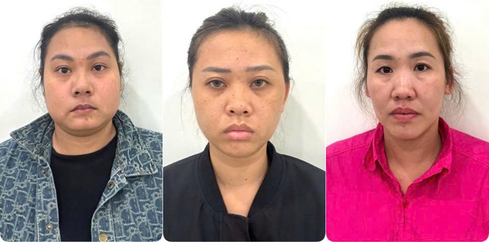 Các đối tượng (từ trái qua phải): Nguyễn Thị Thu Ngân; Phạm Thị Ngọc Thúy; Nguyễn Thị Hoa. Các đối tượng (từ trái qua phải): Nguyễn Thị Thu Ngân; Phạm Thị Ngọc Thúy; Nguyễn Thị Hoa.