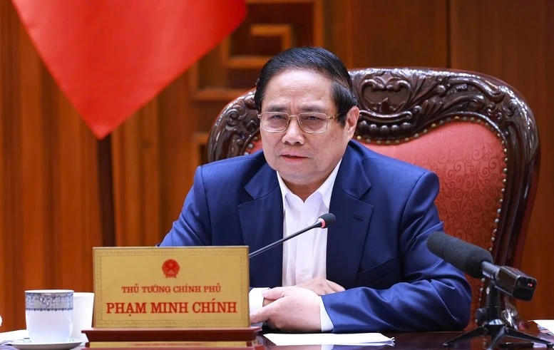 Thủ tướng Chính phủ Phạm Minh Chính phát biểu tại cuộc họp.