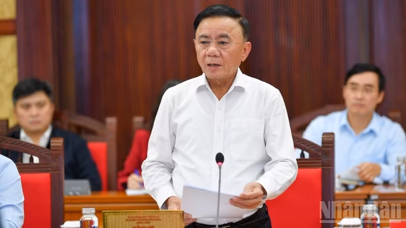 Đồng chí Trần Cẩm Tú, Ủy viên Bộ Chính trị, Thường trực Ban Bí thư.