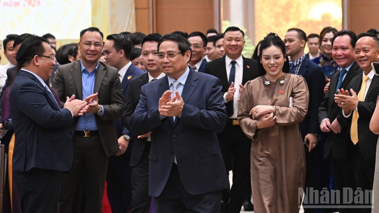 Thủ tướng Chính phủ Phạm Minh Chính tới dự Hội nghị doanh nghiệp góp phần vào tăng trưởng hai con số.