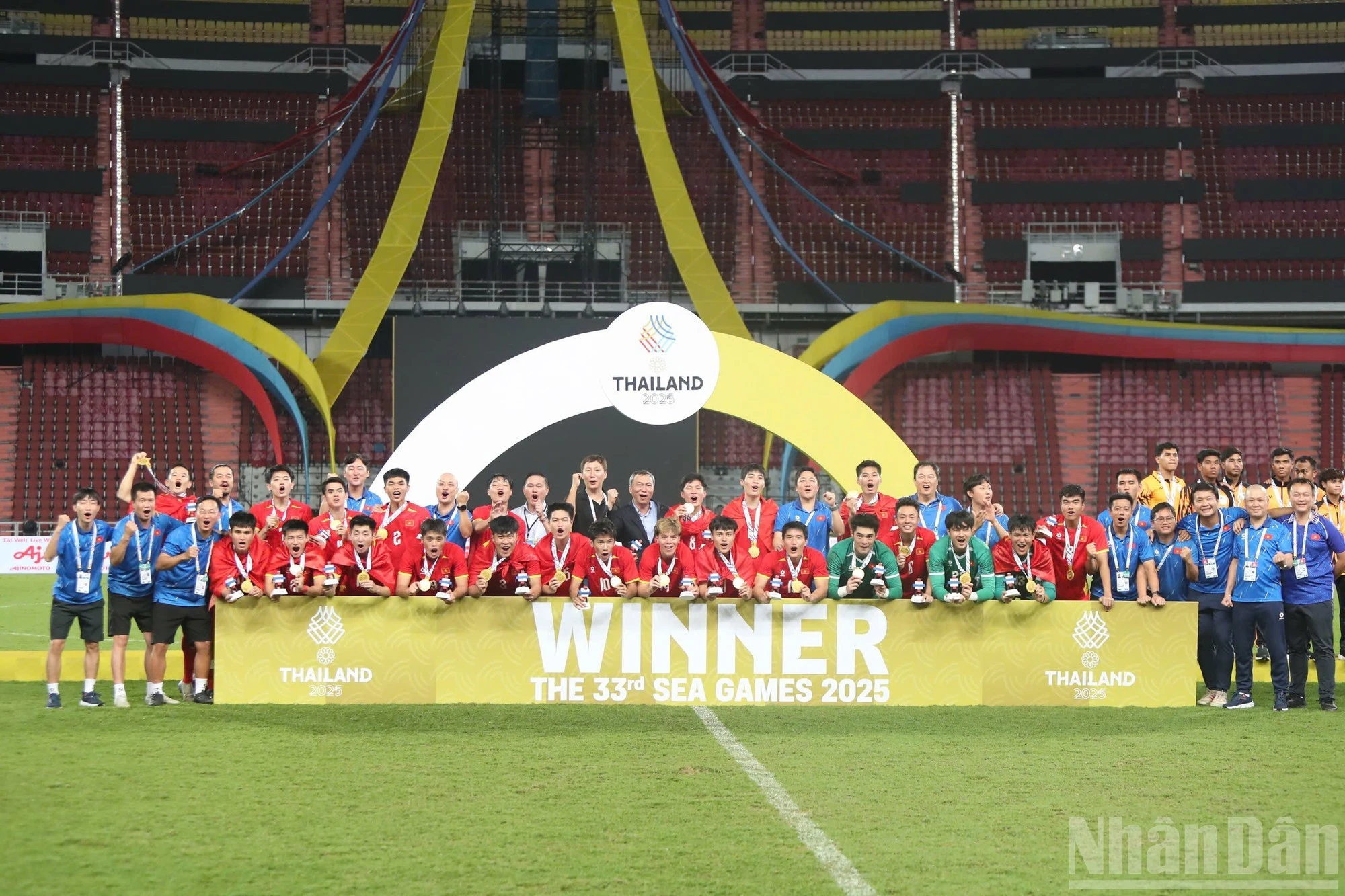 Đội tuyển bóng đá nam U22 Việt Nam giành ngôi vô địch SEA Games 2025.