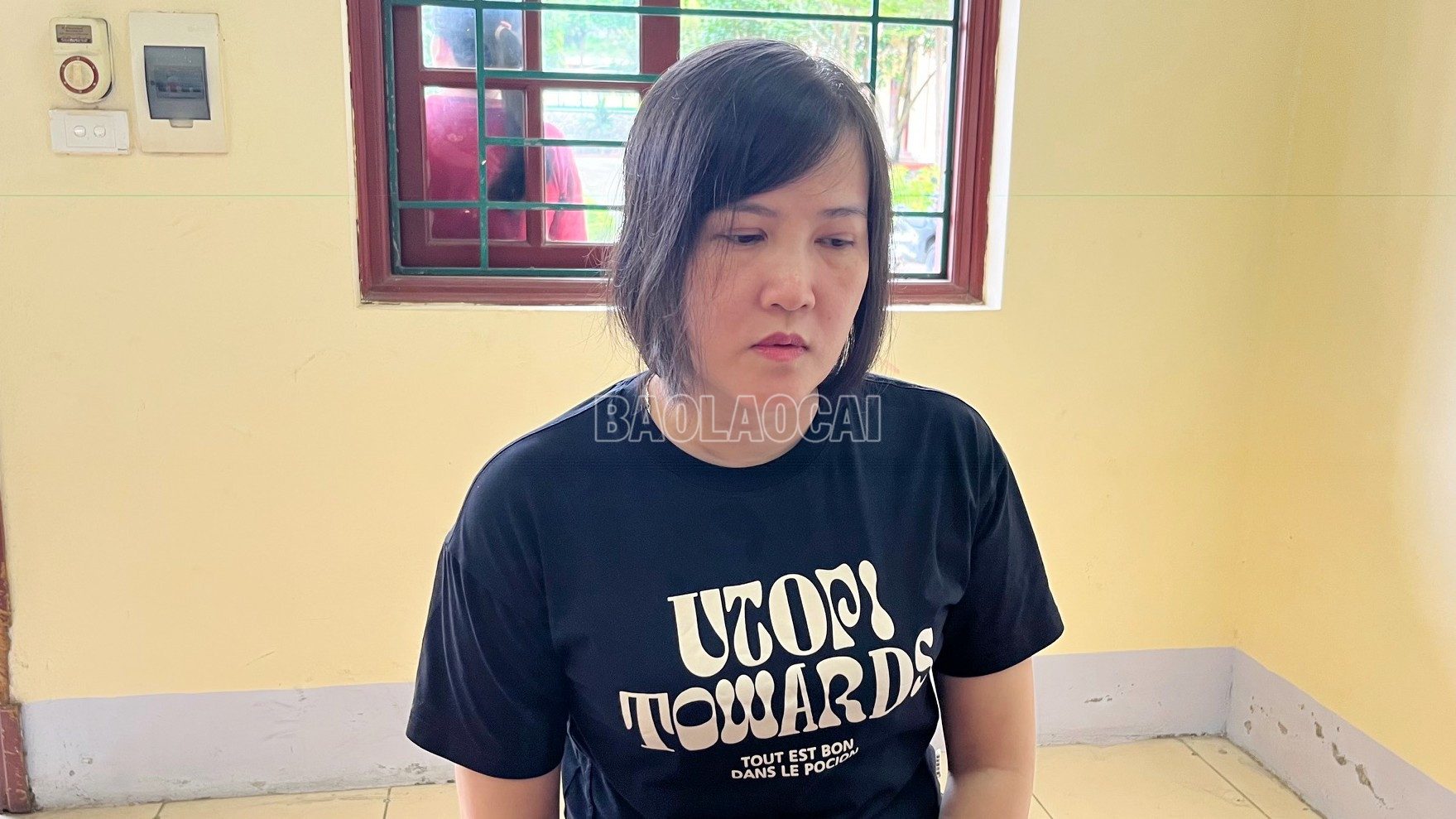 Đối tượng Hoàng Thị Thắm tại cơ quan điều tra.. baolaocai-c_doi-tuong-hoang-thi-tham.jpg