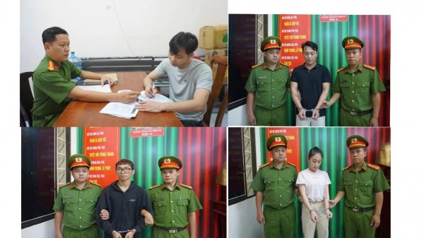 Một số đối tượng trong băng nhóm do Trần Tuấn Kiệt cầm đầu bị bắt giữ để điều tra, làm rõ về tội “Buôn bán hàng cấm”.