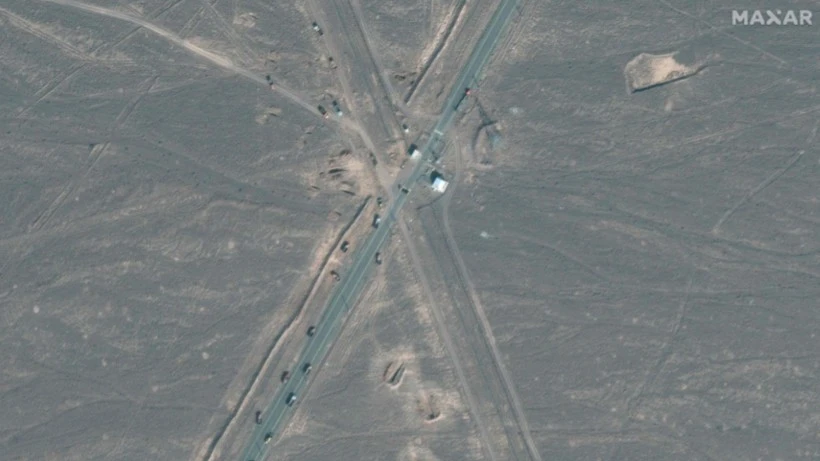 Hình ảnh do vệ tinh Maxar cung cấp về cơ sở hạt nhân Fordow ở Iran, ngày 20/6/2025.
