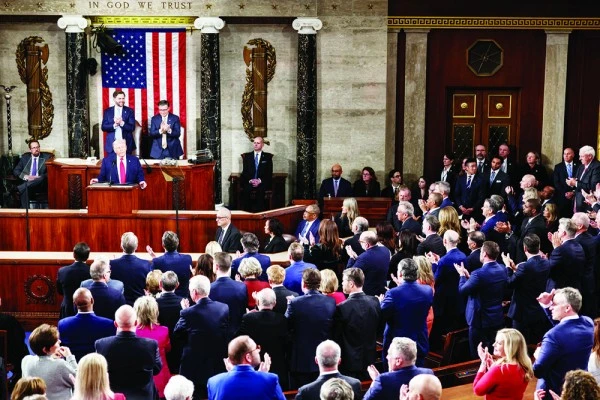 Tổng thống Mỹ Donald Trump trình bày Thông điệp Liên bang ngày 24/2.