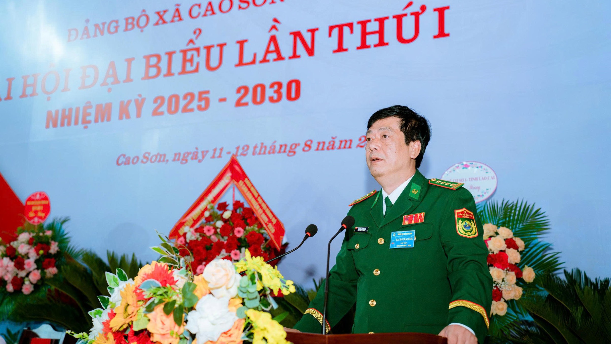 Đồng chí Đại tá Nguyễn Phi Khanh phát biểu tại đại hội. anh-4.jpg