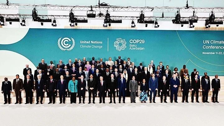 Các nhà lãnh đạo thế giới tham dự COP29 tại Baku.