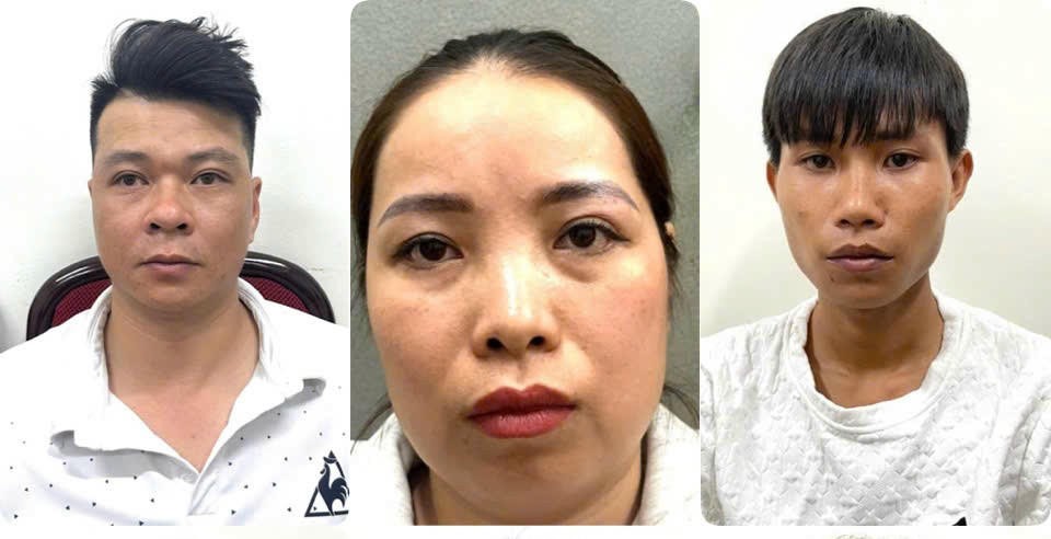 Các đối tượng (từ trái qua phải): Trần Ngọc Ba; Phùng Thị Thảo; Lê Thanh Thành. Các đối tượng (từ trái qua phải): Trần Ngọc Ba; Phùng Thị Thảo; Lê Thanh Thành.