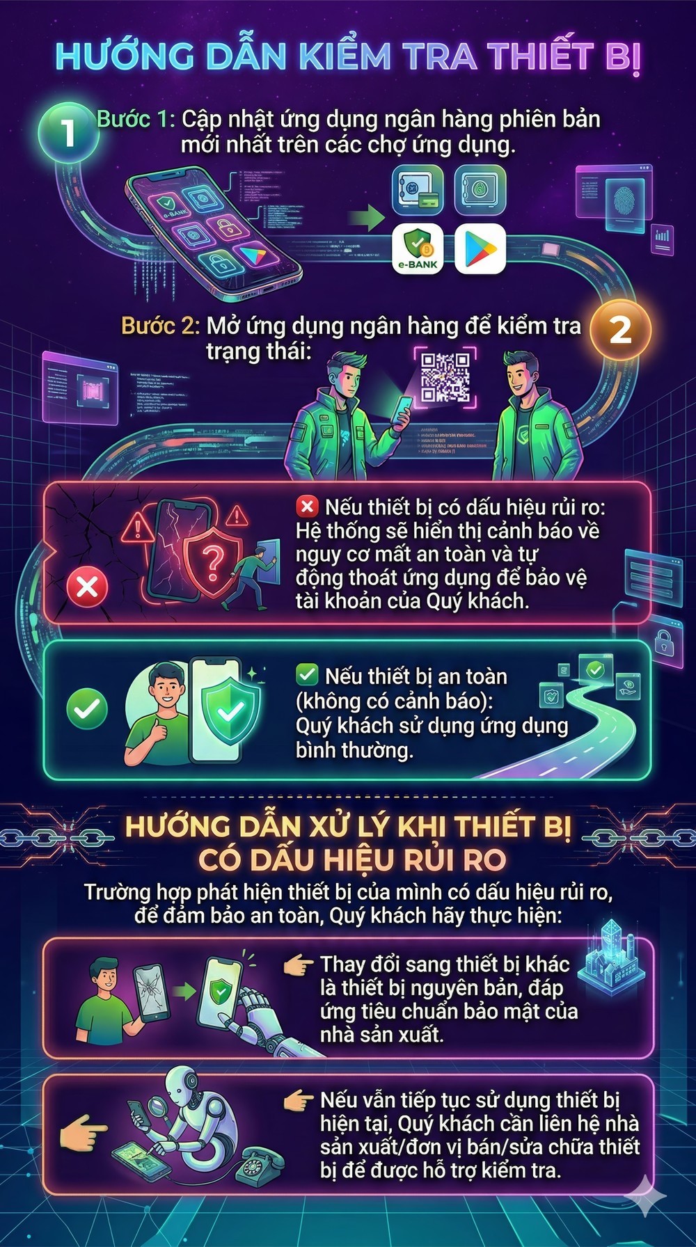 Kiểm tra điện thoại của bạn có bị chặn ứng dụng ngân hàng hay không.